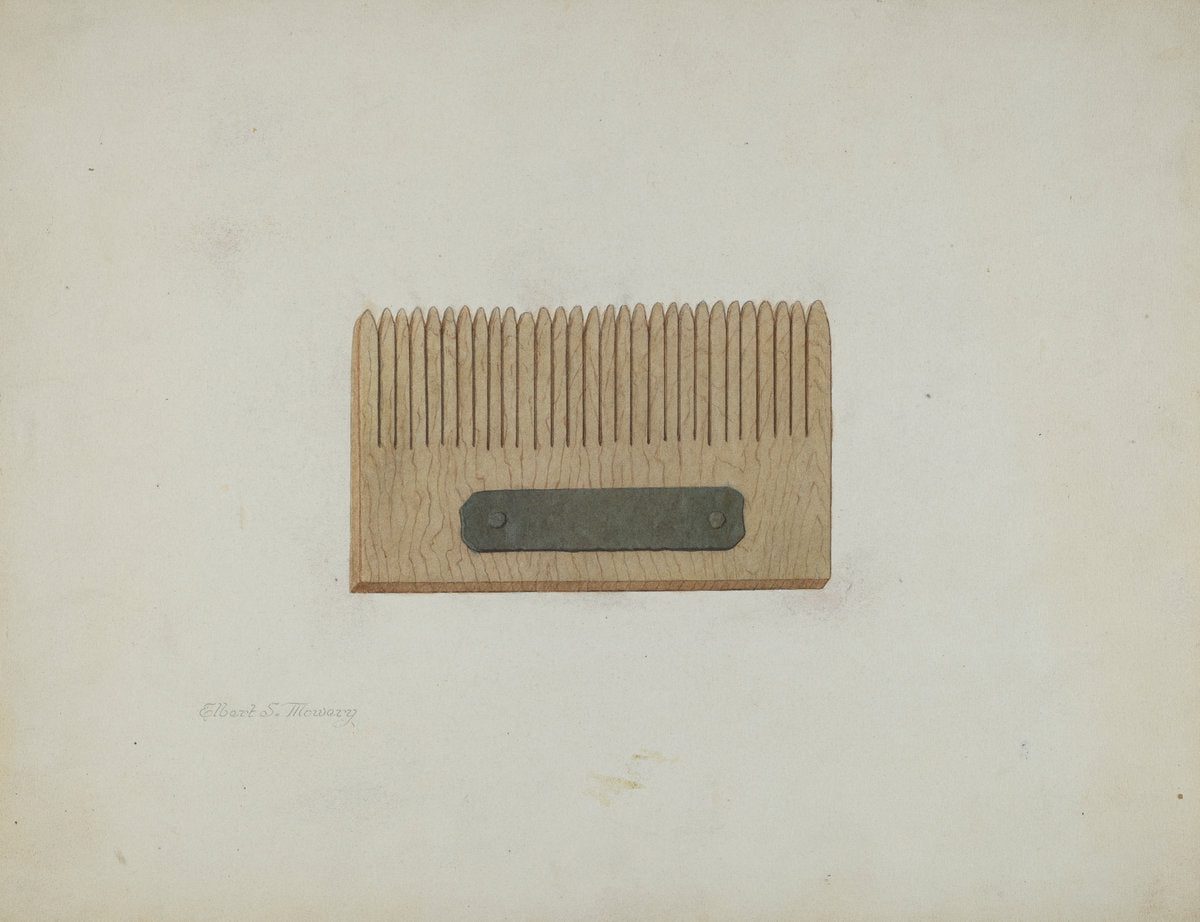 Shaker Comb for Grass Seed by Elbert S. Mowery (American, active c. 1935), 16X12"(A3)Poster Print