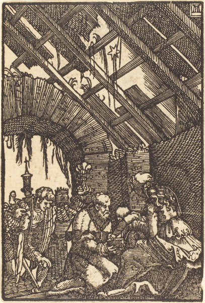 The Adoration of the Magi by Albrecht Altdorfer (German, 1480 or before - 1538), 16X12