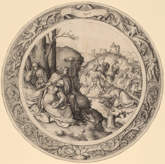 Christ Carrying the Cross by Lucas van Leyden (Netherlandish, 1489/1494 - 1533), 16X12"(A3)Poster Print