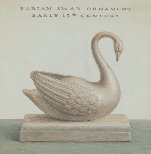 Swan by Cleo Lovett (American, active c. 1935), 16X12"(A3)Poster Print