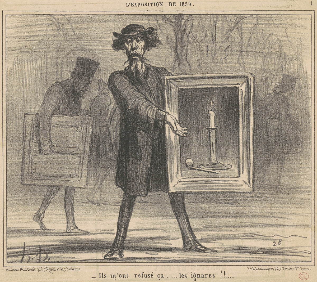 Ils m'ont refusé ca ... by Honoré Daumier (French, 1808 - 1879), 16X12"(A3)Poster Print