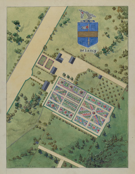 J. Delancey Estate by Gilbert Sackerman (American, active c. 1935), 16X12"(A3)Poster Print