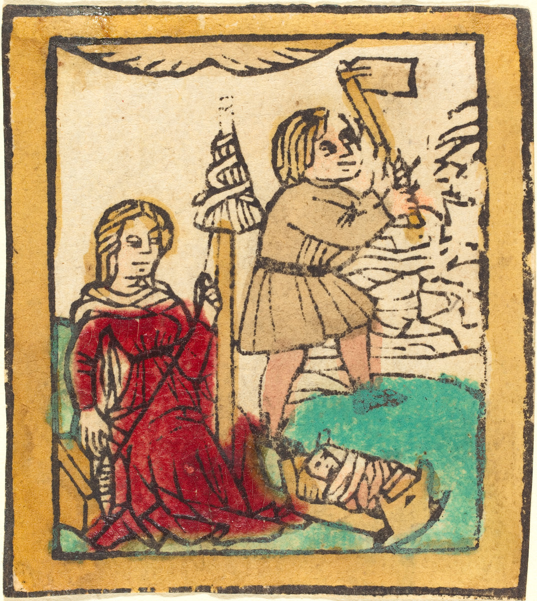 c. 1460 by German 15th Century (Adam and Eve), 16X12"(A3)Poster Print