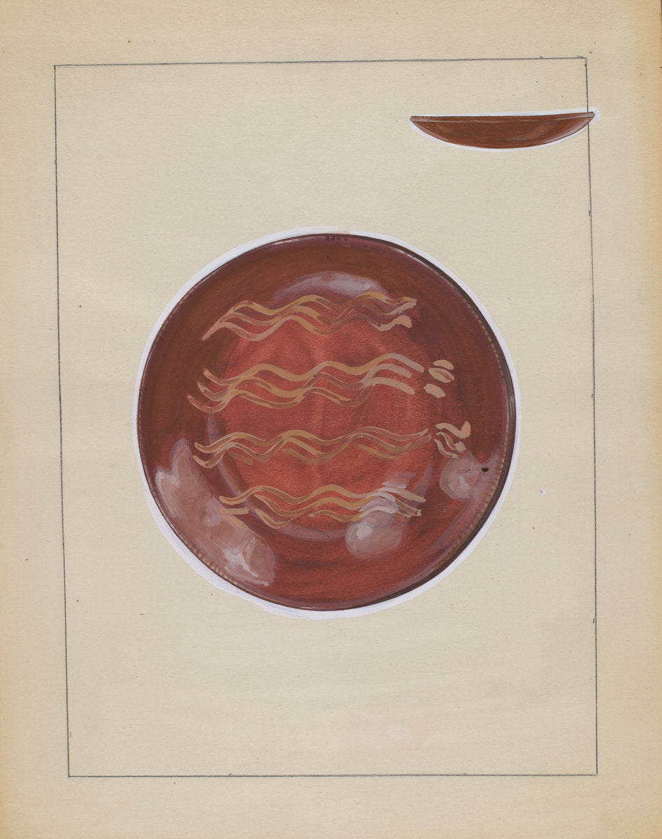 Plate by John Dana (American, active c. 1935), 16X12"(A3)Poster Print