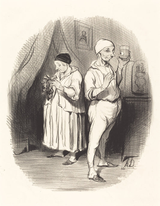 L'Oeil du maitre by Honoré Daumier (French, 1808 - 1879), 16X12"(A3)Poster Print