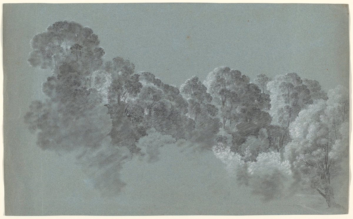 Forest Treetops Struck by Light by Heinrich Rieter (Swiss, 1751 - 1818), 16X12"(A3)Poster Print