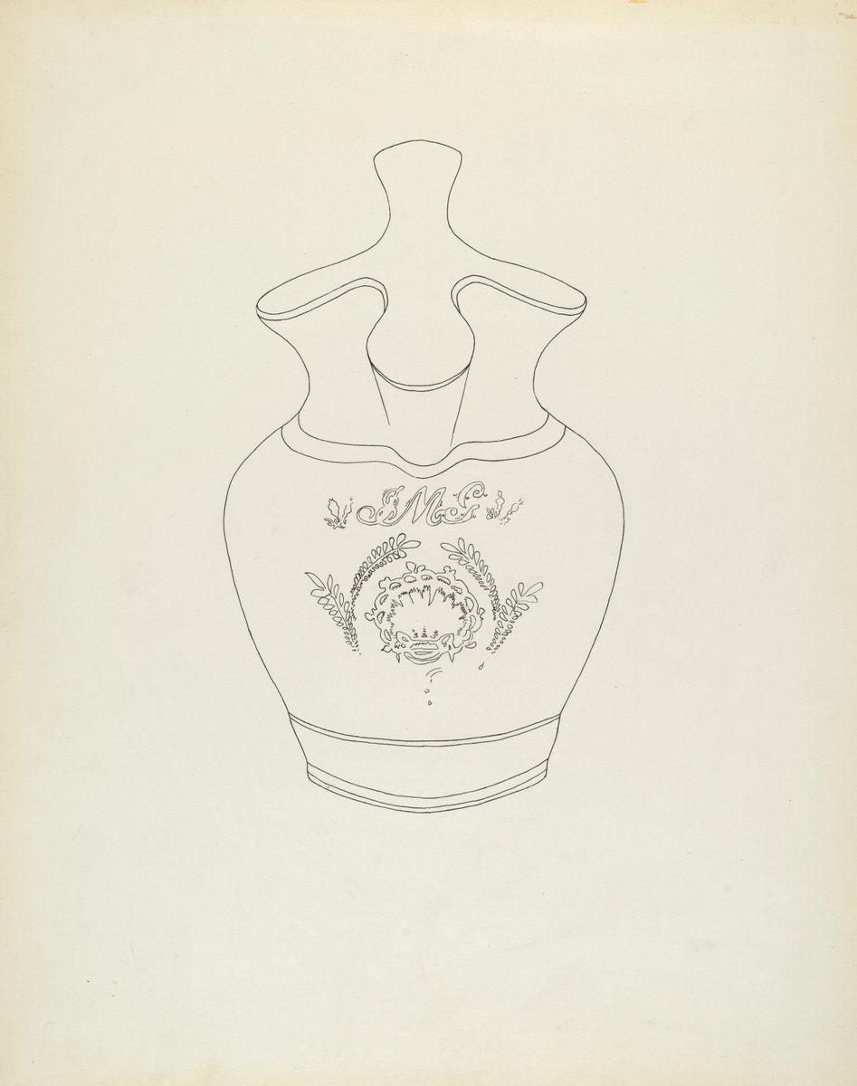 Pitcher by Roberta Spicer (American, active c. 1935), 16X12"(A3)Poster Print