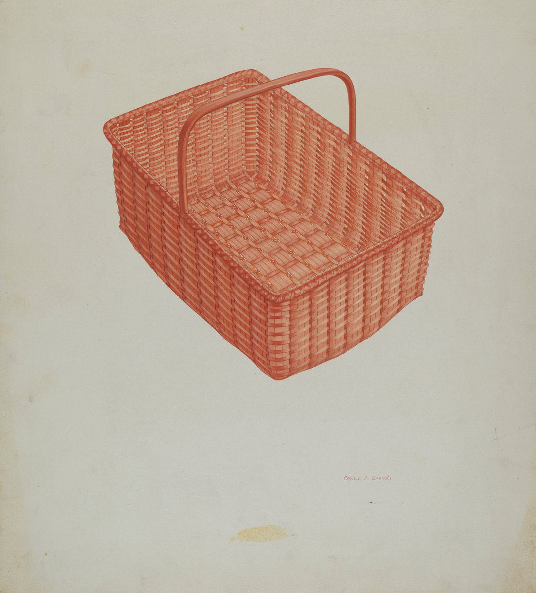 Shaker Laundry Basket by Orville A. Carroll (American, active c. 1935), 16X12"(A3)Poster Print