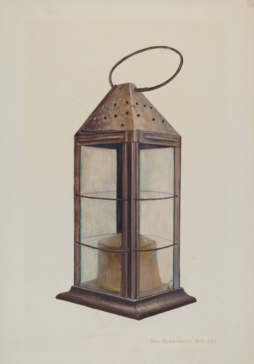 Lantern by George H. Alexander (American, active c. 1935), 16X12"(A3)Poster Print