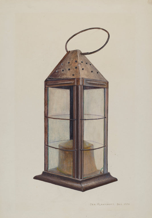 Lantern by George H. Alexander (American, active c. 1935), 16X12"(A3)Poster Print