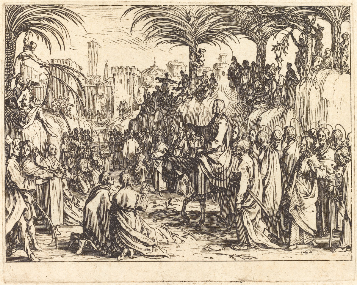 The Entry into Jerusalem by Jacques Callot (French, 1592 - 1635), 16X12"(A3)Poster Print