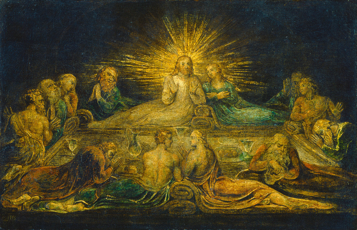 The Last Supper by William Blake (British, 1757 - 1827), 16X12"(A3)Poster Print