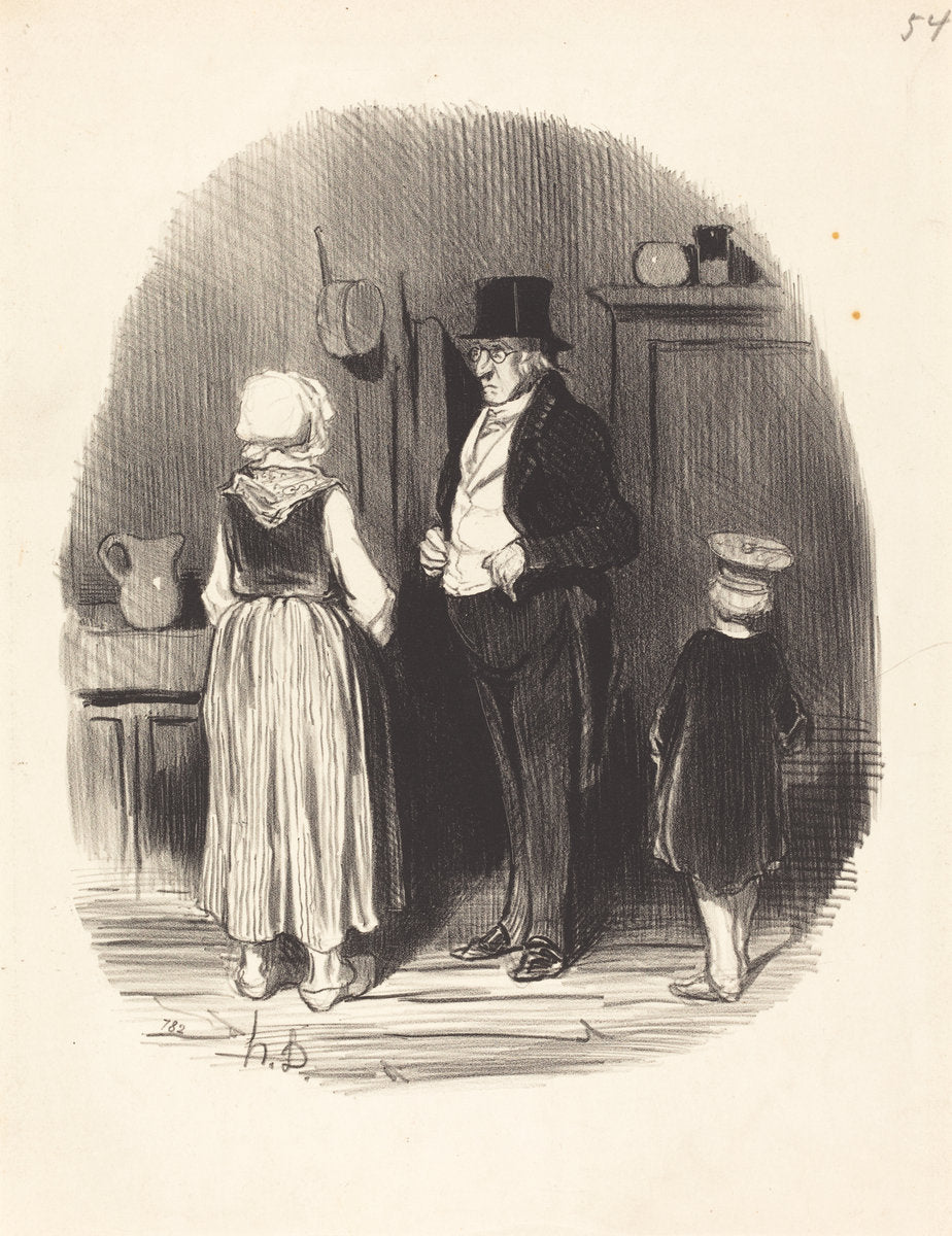 Comment!... tous mes moutons sont morts... by Honoré Daumier (French, 1808 - 1879), 16X12"(A3)Poster Print