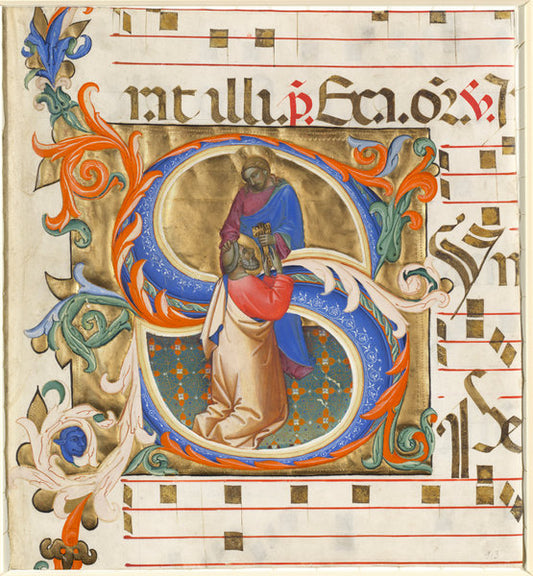 Christ Giving the Keys to Saint Peter by Lorenzo Monaco (Florentine, c. 1370 - c. 1425), 16X12"(A3)Poster Print