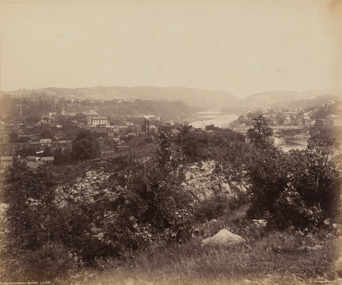 Easton, From Weygat Mountain by William H. Rau (American, 1855 - 1920), 16X12"(A3)Poster Print
