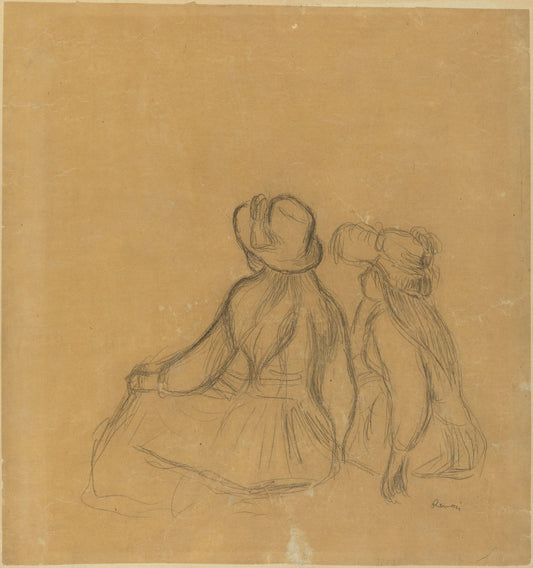 Girlhood by Auguste Renoir (French, 1841 - 1919), 16X12"(A3)Poster Print