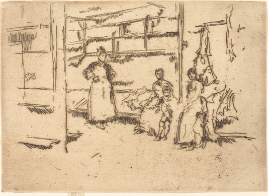 After the Sale, Hounsditch by James McNeill Whistler (American, 1834 - 1903), 16X12"(A3)Poster Print