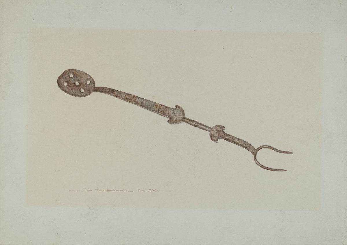 Fork by John Swientochowski (American, active c. 1935), 16X12"(A3)Poster Print