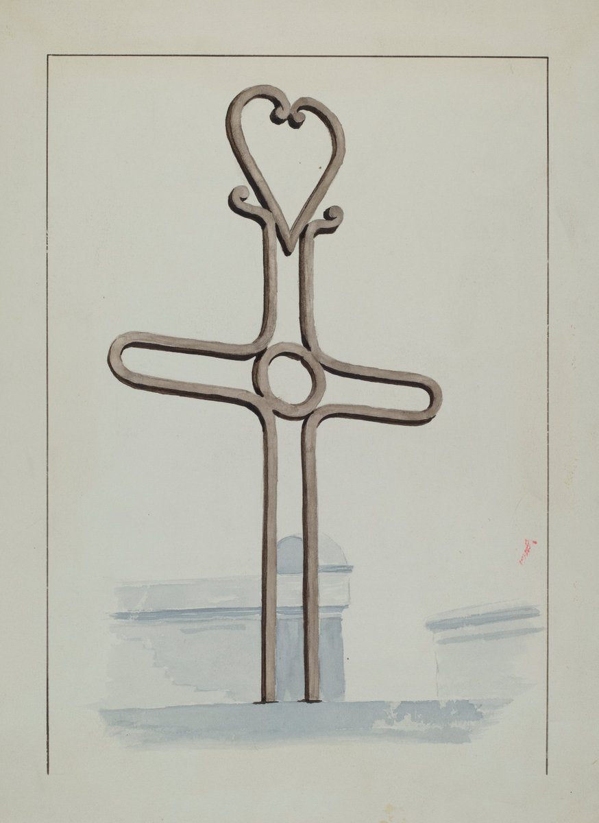 Cross by Lucien Verbeke (American, active c. 1935), 16X12"(A3)Poster Print