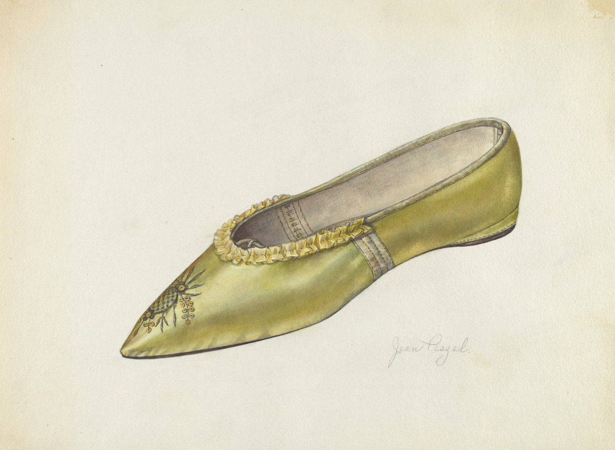 Woman's Slipper by Jean Peszel (American, active c. 1935), 16X12"(A3)Poster Print