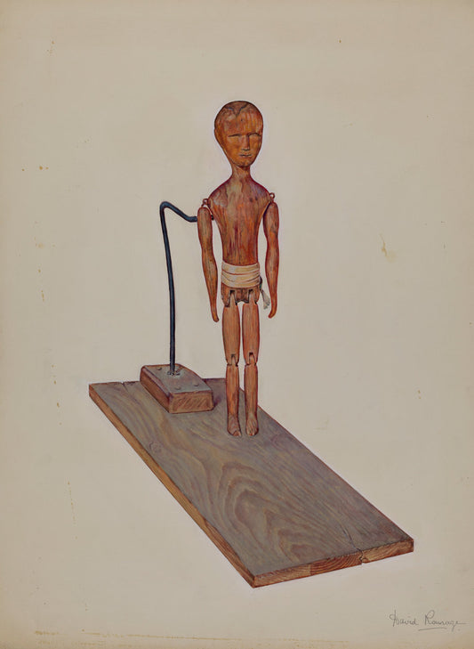 Jigging Figure by David Ramage (American, active c. 1935), 16X12"(A3)Poster Print