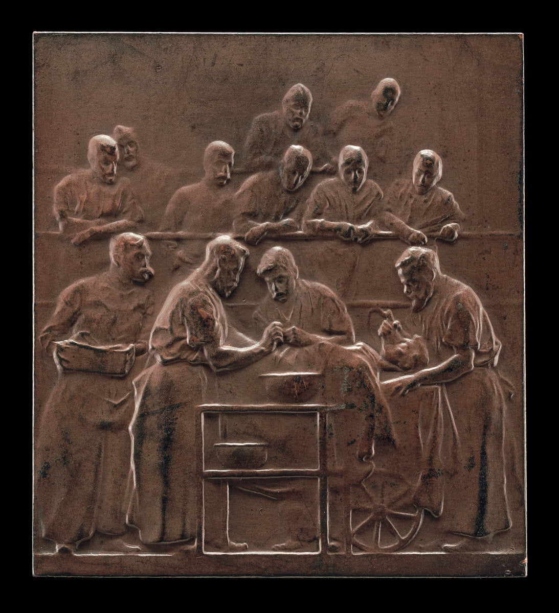 Monod Demonstrating a Procedure in the Operating Theater [reverse] by Alexandre Charpentier (French, 1856 - 1909), 16X12"(A3)Poster Print
