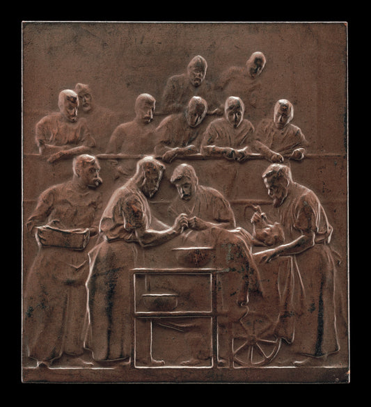 Monod Demonstrating a Procedure in the Operating Theater [reverse] by Alexandre Charpentier (French, 1856 - 1909), 16X12"(A3)Poster Print