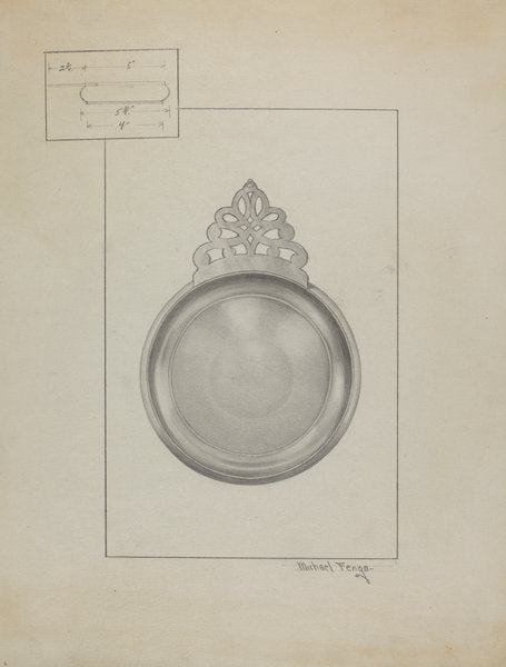 Silver Porringer by Michael Fenga (American, active c. 1935), 16X12"(A3)Poster Print
