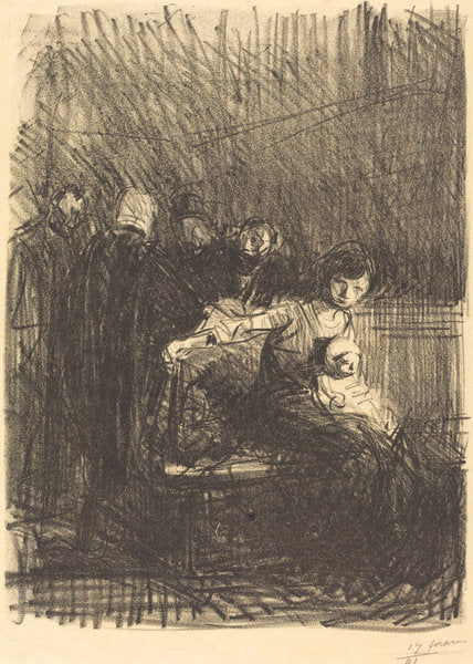 Recess of the Hearing by Jean-Louis Forain (French, 1852 - 1931), 16X12"(A3)Poster Print