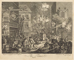 The Times, pl.1 by William Hogarth (English, 1697 - 1764), 16X12"(A3)Poster Print