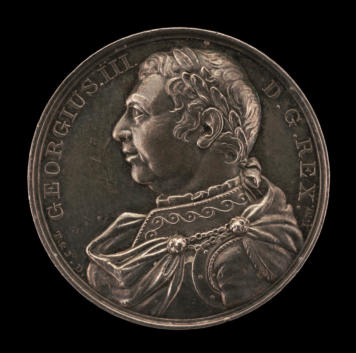 Death of King George III [obverse] by John Marrian (British, active c. 1817 - 1830), 16X12"(A3)Poster Print