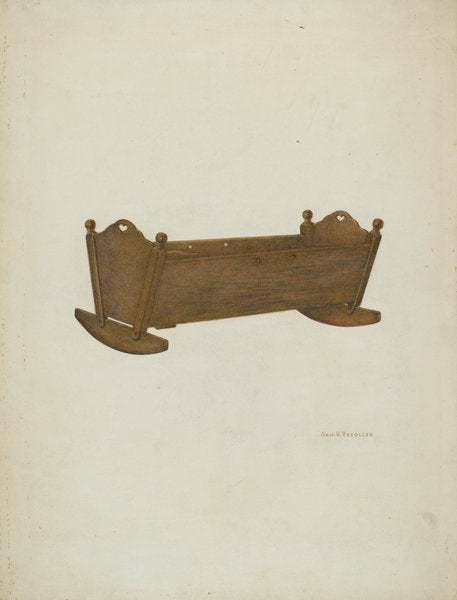 Cradle by George V. Vezolles (American, 1885 - 1956), 16X12"(A3)Poster Print