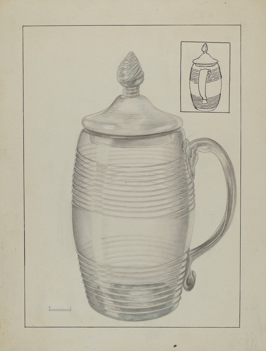 Covered Mug by Gertrude Lemberg (American, active c. 1935), 16X12"(A3)Poster Print