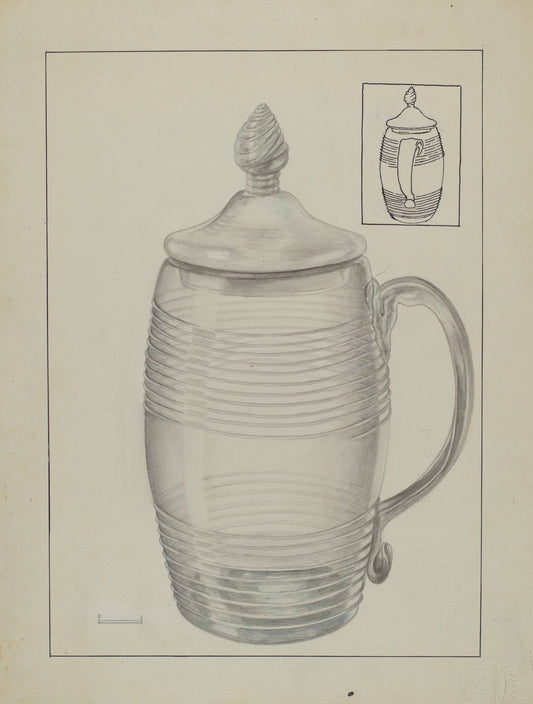 Covered Mug by Gertrude Lemberg (American, active c. 1935), 16X12"(A3)Poster Print