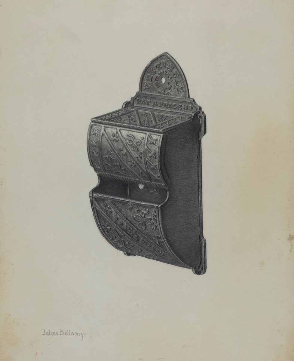 Match Holder by Julius Bellamy (American, active c. 1935), 16X12"(A3)Poster Print
