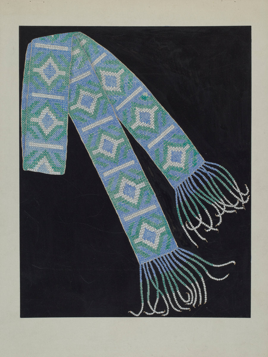 Bead Belt by Gordena Jackson (American, 1900 - 1993), 16X12"(A3)Poster Print