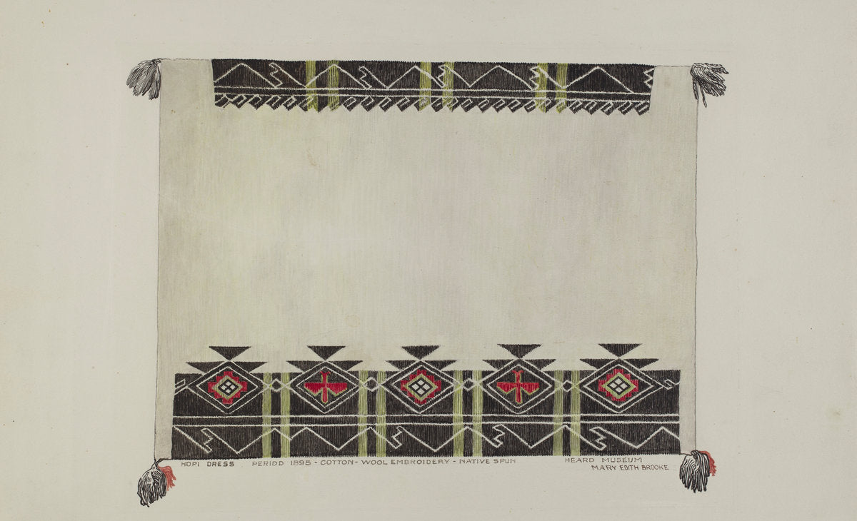 Indian Blanket by Mary Edith Brooks (American, active c. 1935), 16X12"(A3)Poster Print