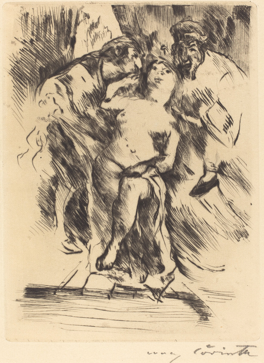 Susanna in the Bath (Susanna im Bade) by Lovis Corinth (German, 1858 - 1925), 16X12"(A3)Poster Print