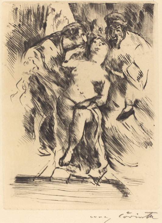 Susanna in the Bath (Susanna im Bade) by Lovis Corinth (German, 1858 - 1925), 16X12"(A3)Poster Print