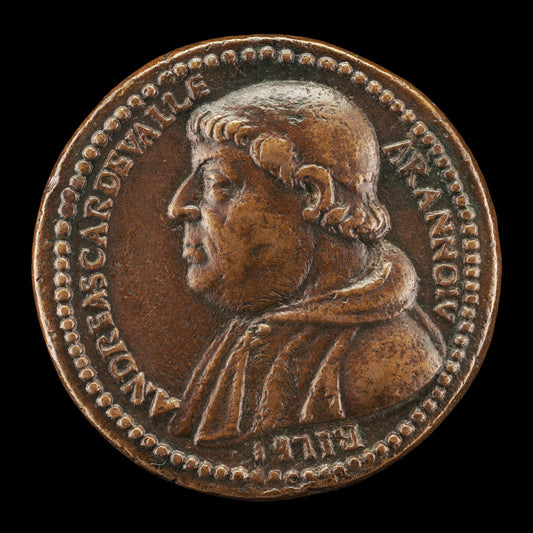 16th century by Italian 16th Century (Andrea Della Valle, 1463-1534, Patron and Collector, Cardinal 1517 [obverse]), 16X12"(A3)Poster Print