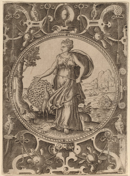 Juno by Abraham de Bruyn (Flemish, 1540 - 1587), 16X12"(A3)Poster Print