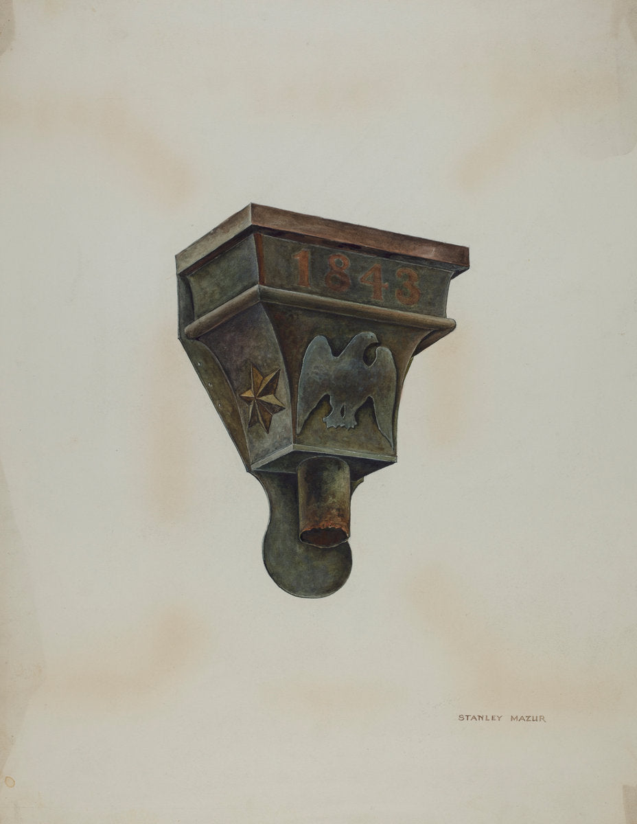 Conductor Head by Stanley Mazur (American, active c. 1935), 16X12"(A3)Poster Print