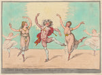Modern Grace by James Gillray (British, 1757 - 1815), 16X12"(A3)Poster Print