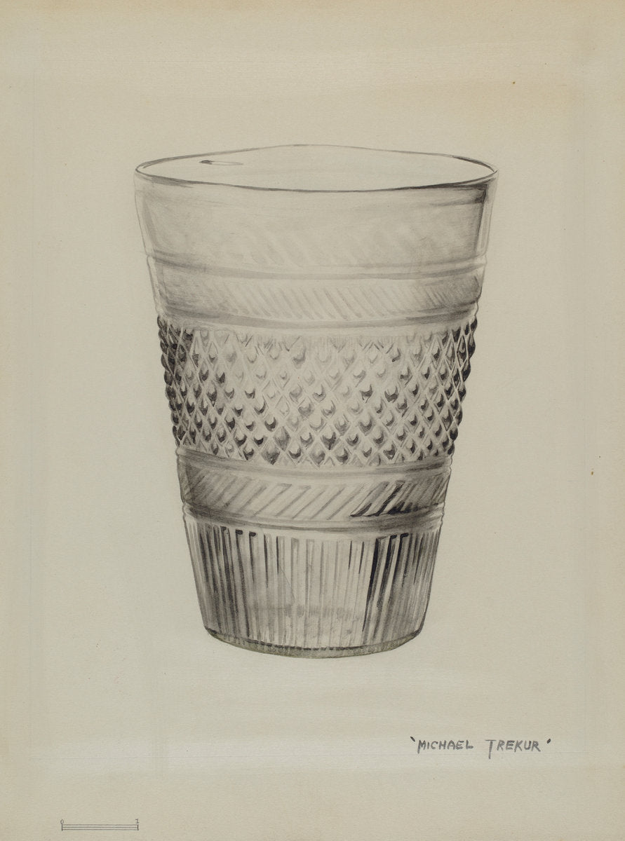 Flip Glass by Michael Trekur (American, active c. 1935), 16X12"(A3)Poster Print