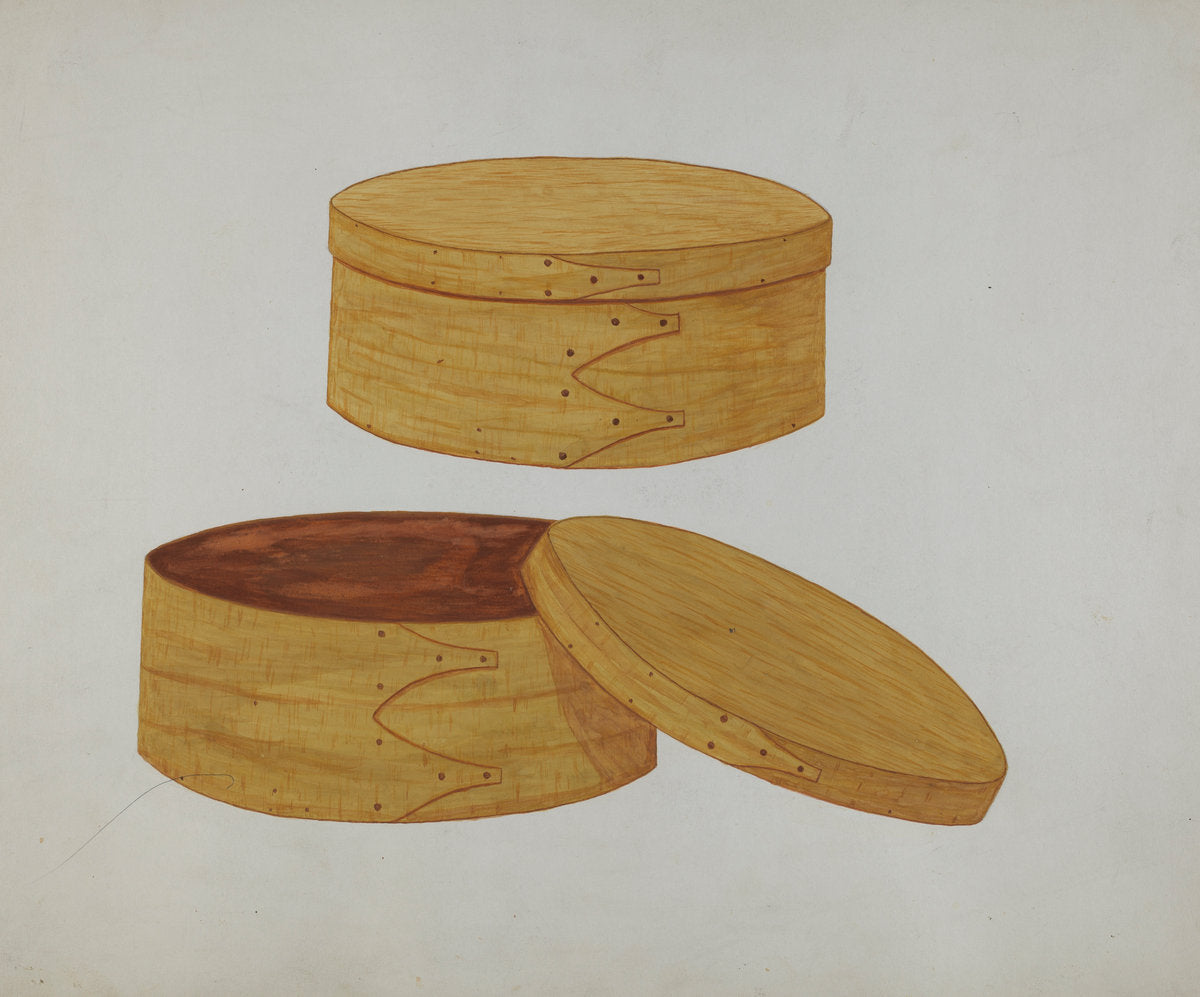 Shaker Box by Peter Antonelli (American, active c. 1935), 16X12"(A3)Poster Print