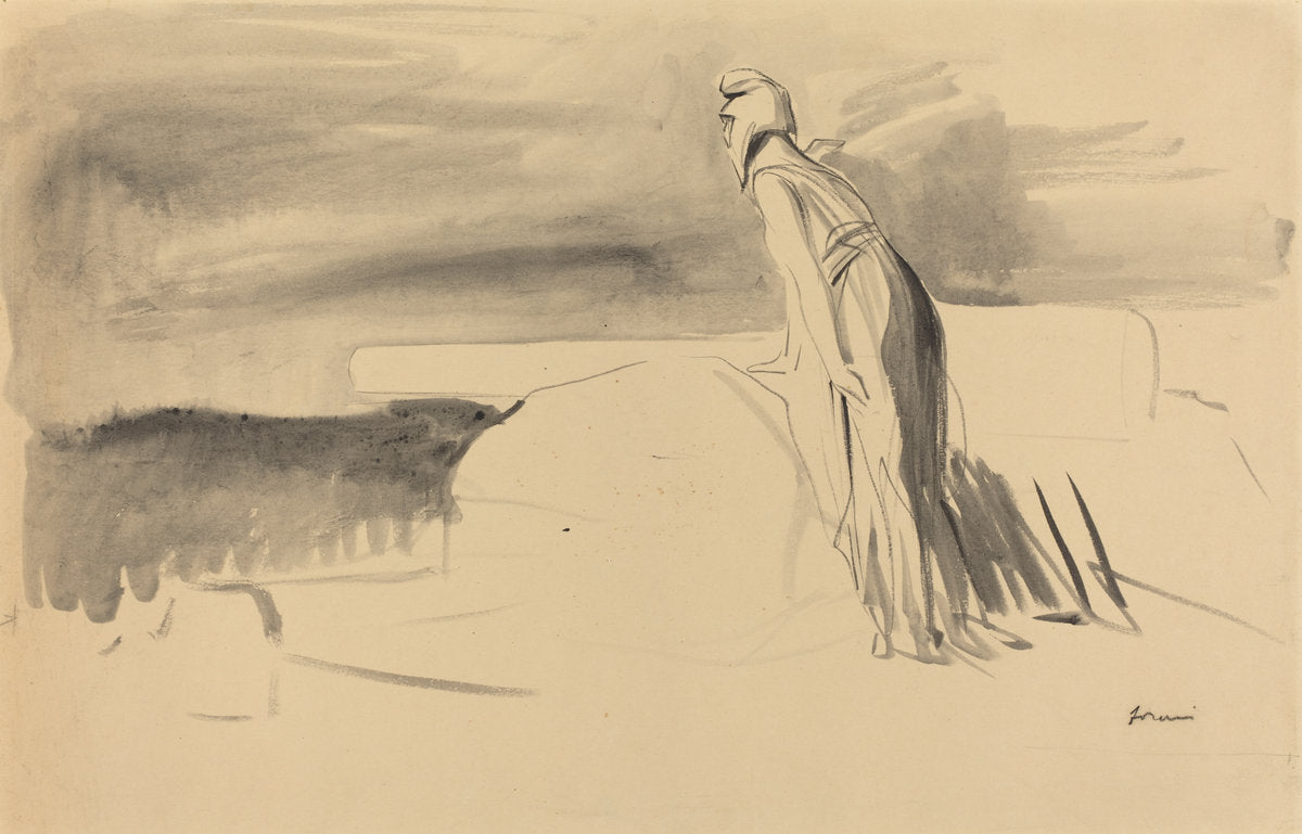 France Watching by Jean-Louis Forain (French, 1852 - 1931), 16X12"(A3)Poster Print