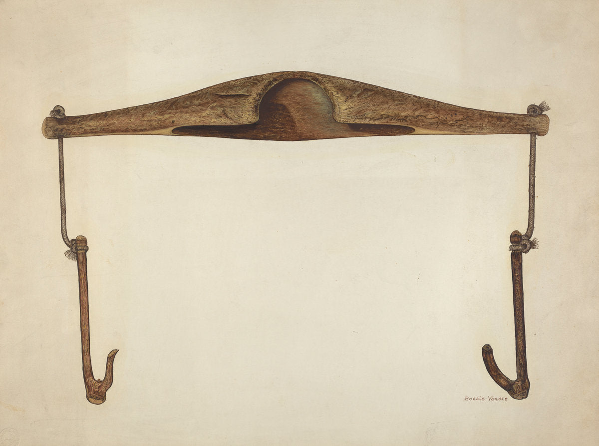 Bucket Yoke by Bessie Vandre (American, active c. 1935), 16X12"(A3)Poster Print