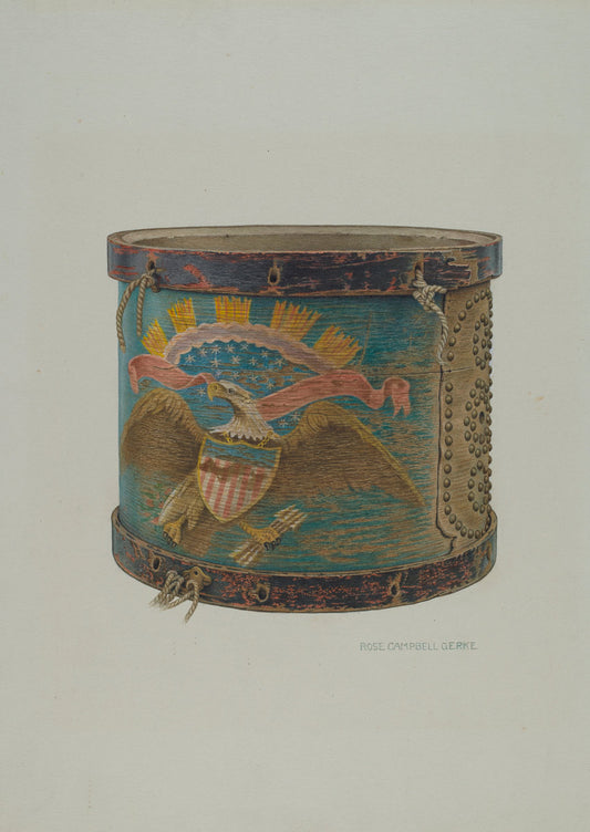 Snare Drum by Rose Campbell-Gerke (American, active c. 1935), 16X12"(A3)Poster Print