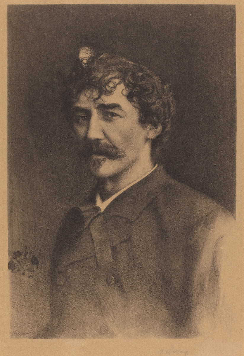 Portrait of Whistler by Thomas Robert Way (British, 1861/1862 - 1913), 16X12"(A3)Poster Print