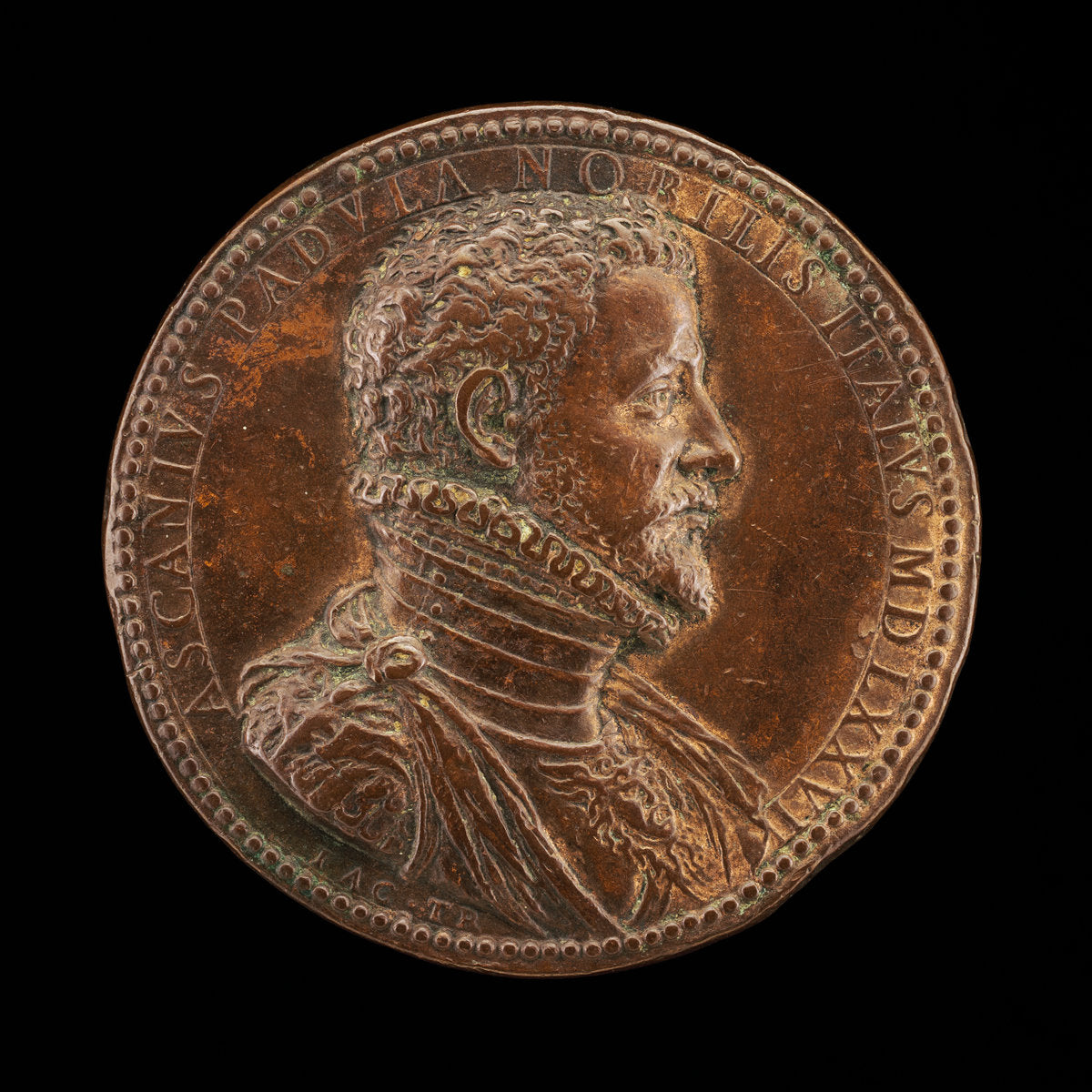 Ascanio Padula [obverse] by Jacopo Nizzola da Trezzo (Milanese, 1515/1519  - 1589), 16X12"(A3)Poster Print